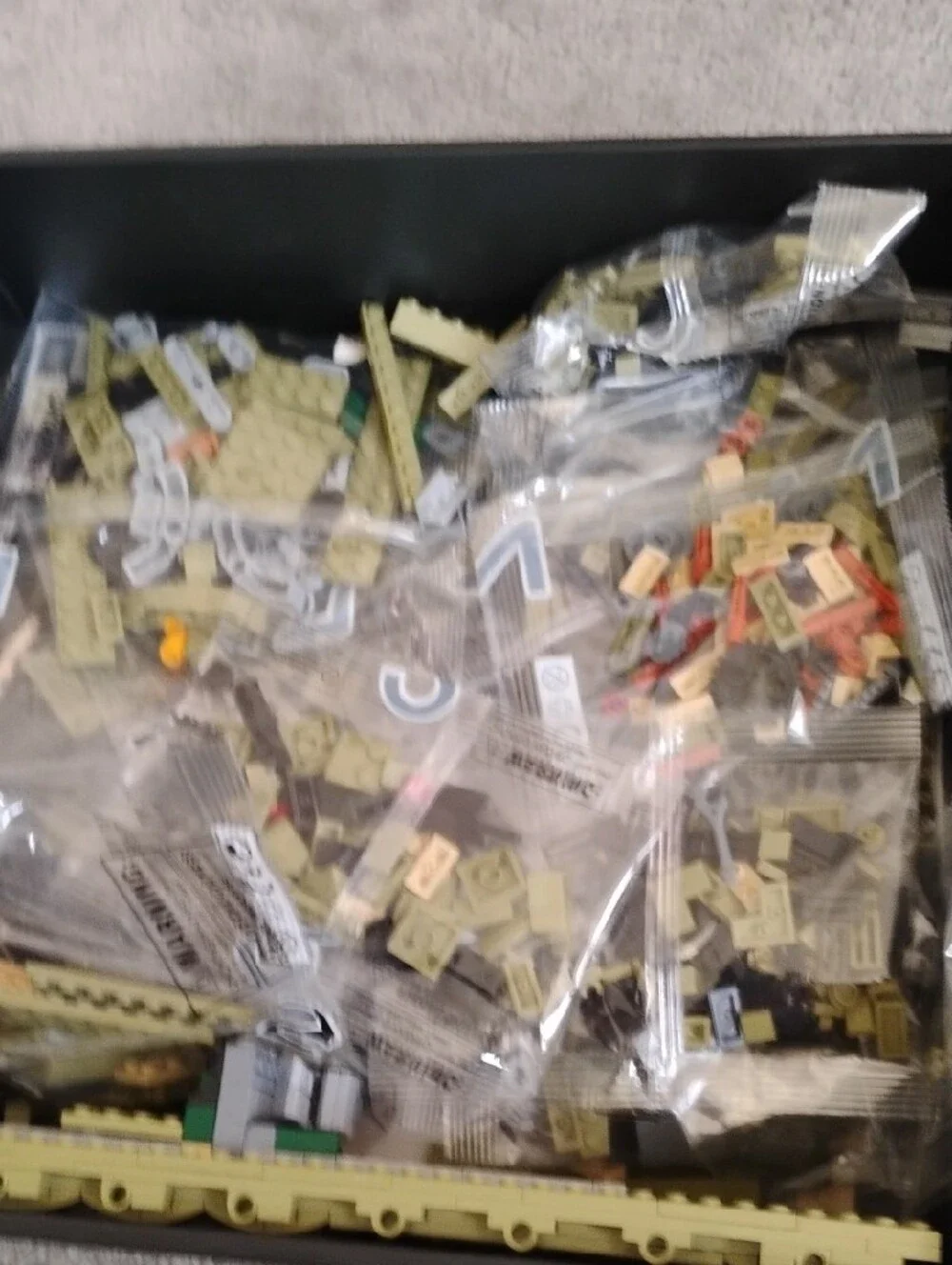 Green Military Tank Building Set - Camouflage Blocks. Nifeliz A7 Leopard 2